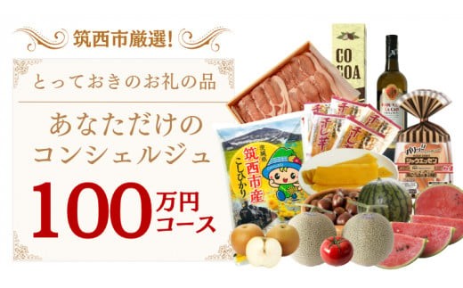 筑西市厳選！ とっておきのお礼の品  あなただけの コンシェルジュ 100万円 コース オーダーメイド サービス [ZZ021ci]