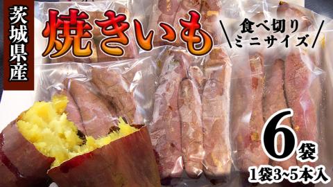 茨城県産 ミニ 焼き芋 6袋 入り イモ いも さつまいも サツマイモ さつま芋 [CO005ci]