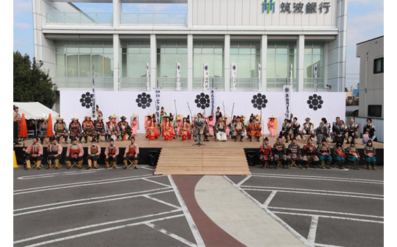 第52回坂東市将門まつりに出演する「少年剣士役」体験