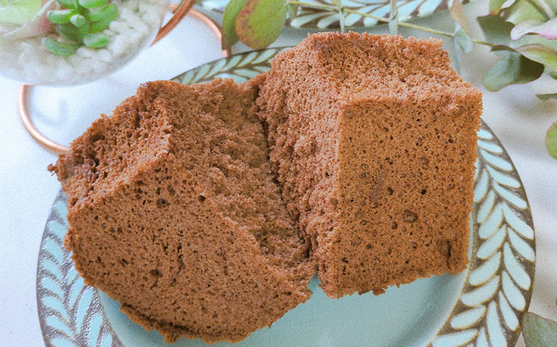 米粉ココアシフォンケーキ　ホール1個