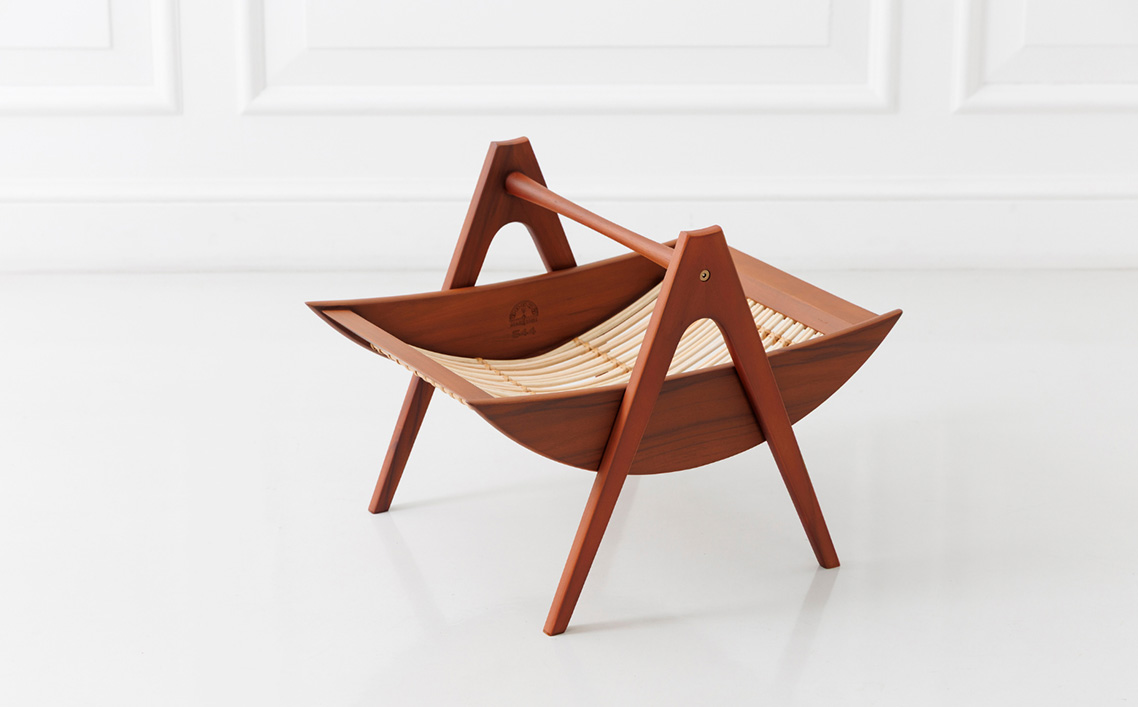 【マルニファニシング】NO.544 マガジンラック（ライトブラウン）