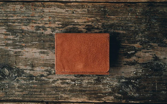 【ピッグレザー】コンパクトウォレット（ブラウン）