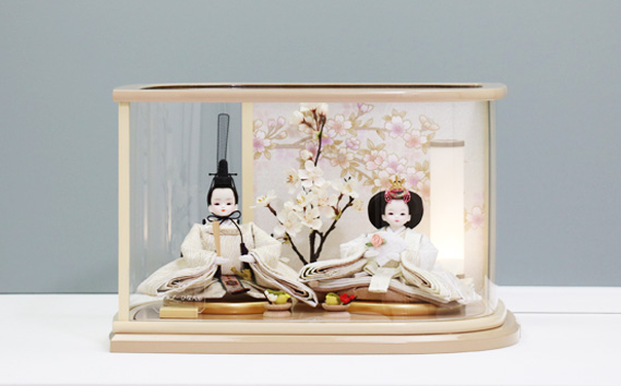 ピーカブーひな人形　リーフ木の葉ケース