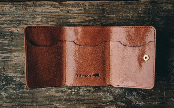 【ピッグレザー】コンパクトウォレット（ネイビー）