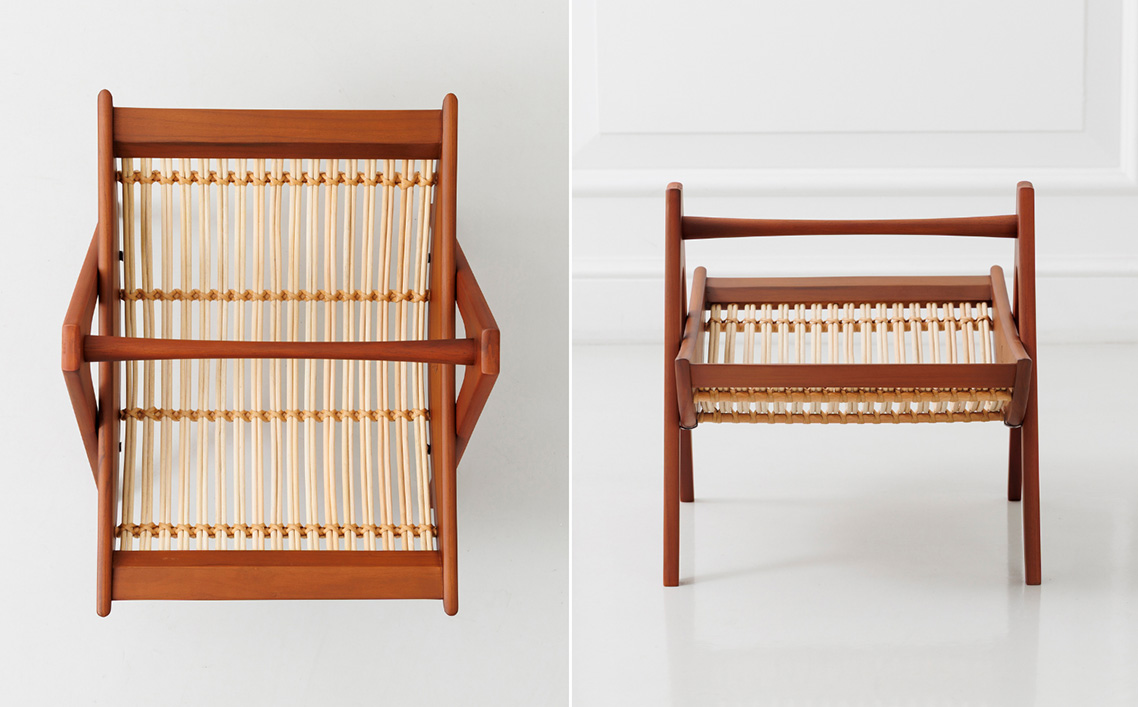 【マルニファニシング】NO.544 マガジンラック（ライトブラウン）