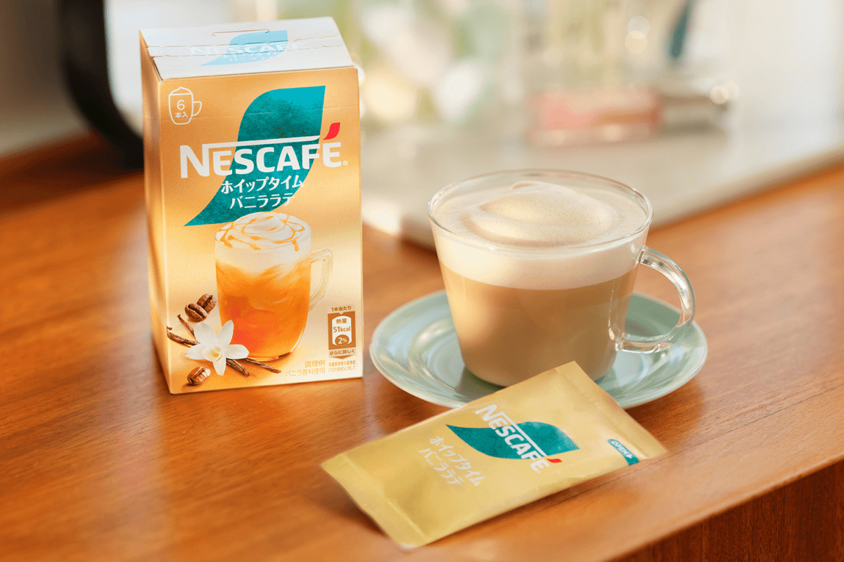 ネスカフェ ホイップタイム バニララテ 5P×24箱｜珈琲 インスタント スティック コーヒー カフェ ネスレ [1662]