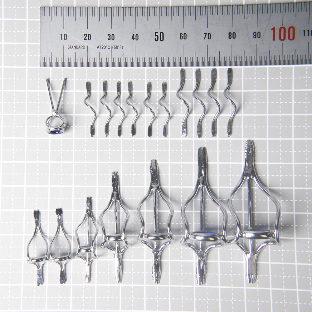 イシダイ竿用ガイドセット クリスタルブルー｜ハンドメイド 釣具 イシダイ 竿 ロッド リング ガイド [1745]