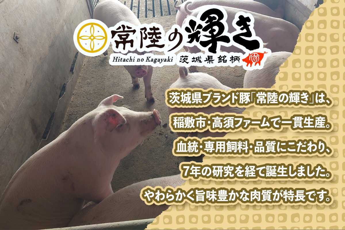 常陸の輝きロース 厚切り1kg｜豚肉 ブランド肉 茨城ブランド こだわりの肉 うまい肉 [1769]