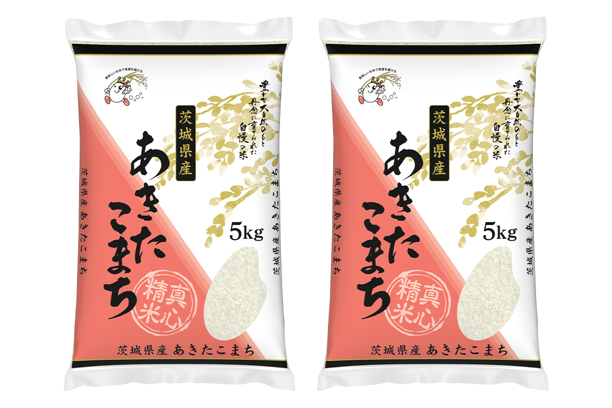 【定期便／3ヶ月 令和7年産】あきたこまち 白米 10kg (5kg×2袋) 茨城県稲敷市産｜おこめ 精米 直送 お米 産地 茨城 稲敷 [1966]