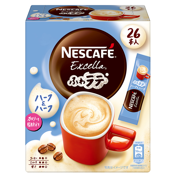 ネスカフェ エクセラ ふわラテ アソート12箱セット (4種×各3箱)｜珈琲 インスタント スティック コーヒー ラテ カフェ ネスレ [1782]