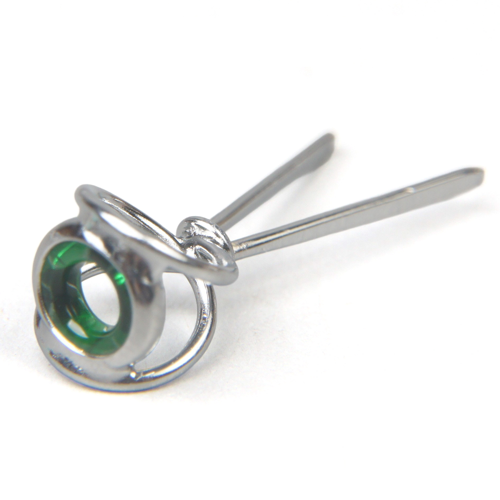 イシダイ竿用ガイドセット クリスタルグリーン｜ハンドメイド 釣具 イシダイ 竿 ロッド リング ガイド [1746]