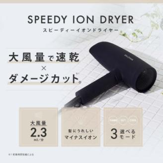 【SALONIA】スピーディーイオンドライヤー＆スタイリングオイル100ml×4本セット