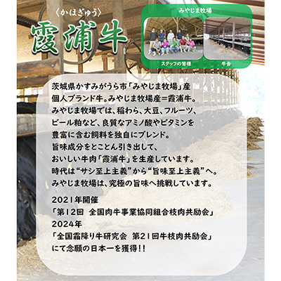霞浦牛(かほぎゅう)　サーロインステーキ4枚セット　(約200g×4)【配送不可地域：離島】
