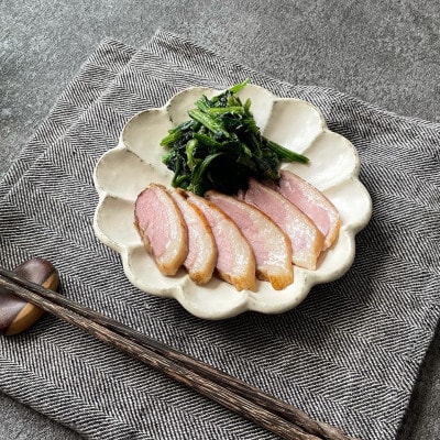 かすみ鴨　モモ肉スモークセット　計約500g(3～4パック)【配送不可地域：離島】