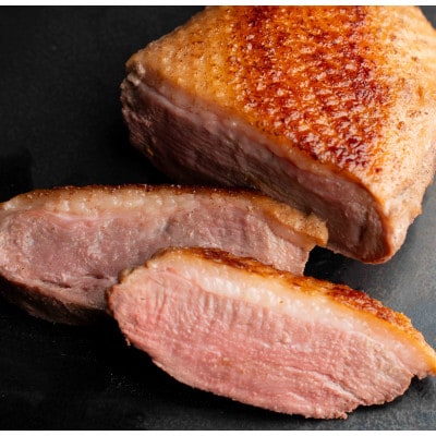 かすみ鴨むね肉のロースト2パックとブラッドオレンジ胡椒セット【配送不可地域：離島】