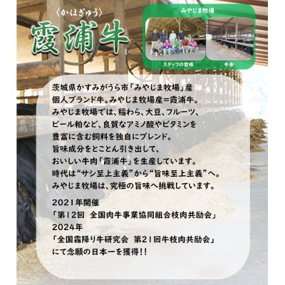 ご当地牛「霞浦牛」サーロインステーキ 4枚セット(約200g×4枚)【配送不可地域：離島】