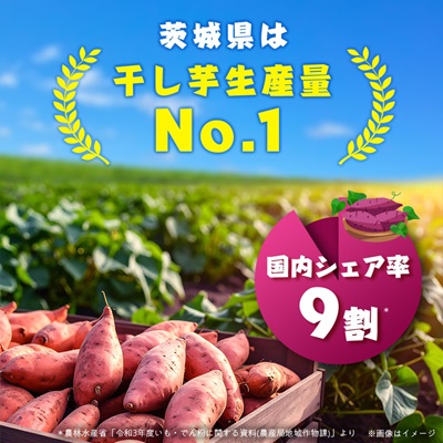 茨城県産 紅はるか 干し芋(平干し) 180g×5袋