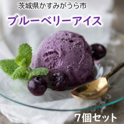 『ブルーベリーやすだ』の濃厚ブルーベリーアイス　7個セット【配送不可地域：離島】