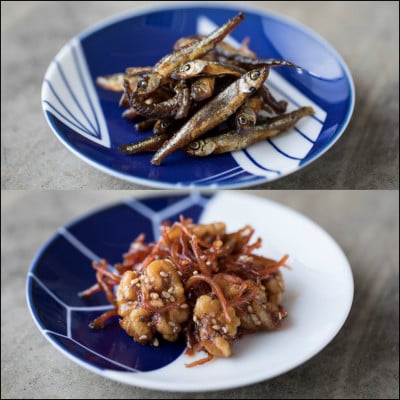 ふくまる厳選米(精米)と佃煮・梅干しセット