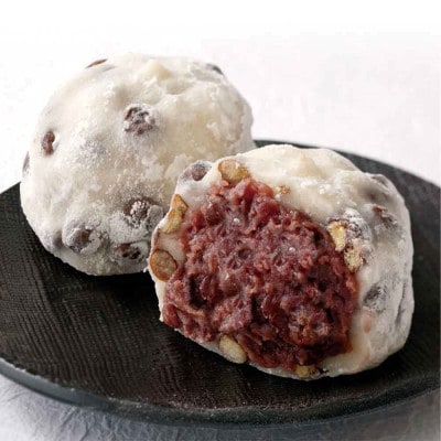 かすみがうら市産　紅天使(紅はるか) 焼き芋の豆大福・ごろごろ豆大福詰め合わせ6個×2箱【配送不可地域：離島】