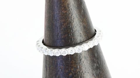 プラチナ 枠 ダイヤモンド 0.44ct ハーフエタニティリング ダイヤモンド プラチナ リング ジュエリー アクセサリー レディース ギフト プレゼント 贈り物 [AH097sa]