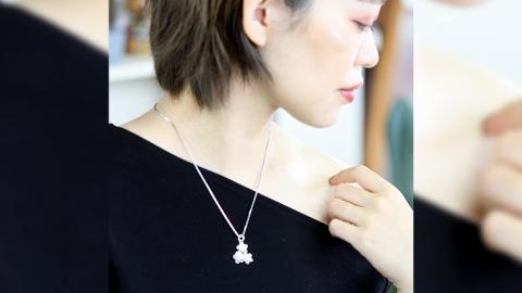 トリプル桜ペンダントペンダント アクセサリー ジュエリー ジュエリーマーノ 桜川市 [AH001sa]