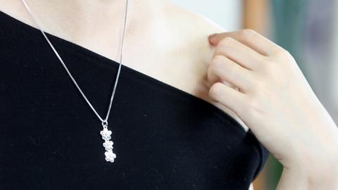 タテトリプル桜ペンダント ペンダント アクセサリー ジュエリー ジュエリーマーノ SV925 桜川市 [AH018sa]