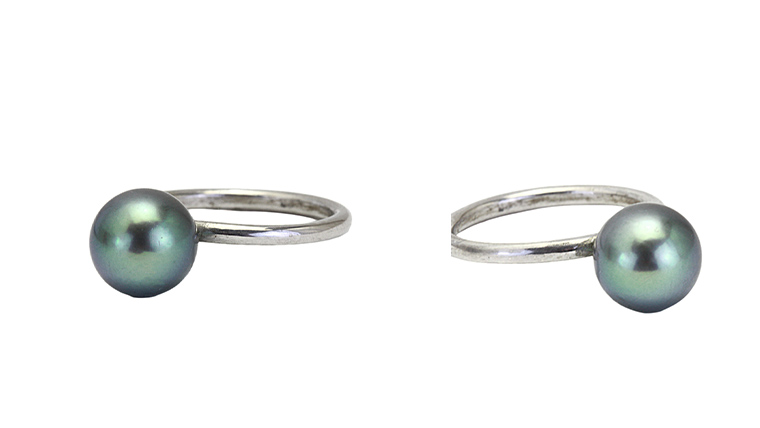 黒蝶真珠 8.5-9.0mm シルバー 925製 リング ( ダイヤモンド 無し ) フォーマル 冠婚葬祭 真珠 ペンダント ネックレス ジュエリー ギフト 記念 贈り物 贈答 プレゼント [AH140sa]