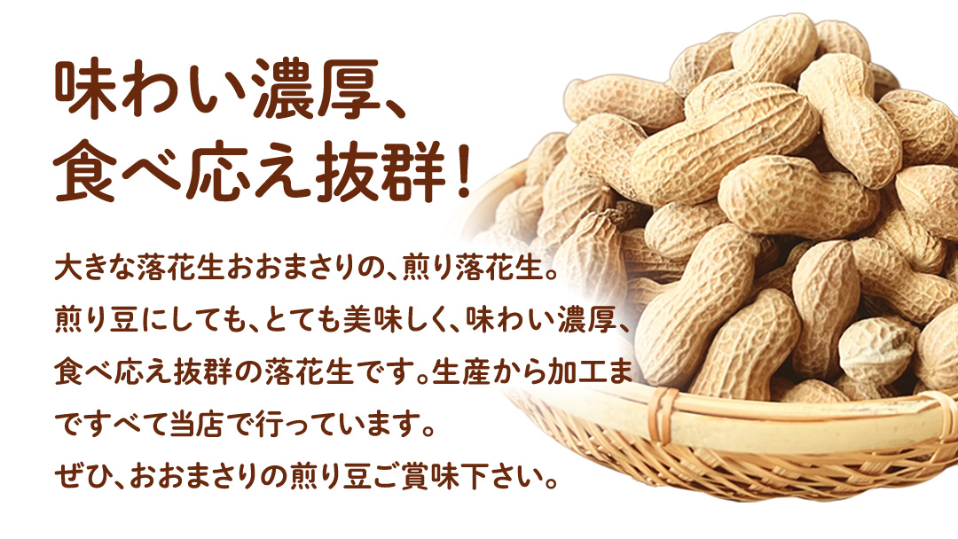 おおまさり 煎り落花生 合計480g (240g×2袋) 【2025年11月上旬から発送開始】 簡易包装 ご自宅用 ピーナッツ 落花生 おつまみ おやつ お菓子 ナッツ [BB013sa]