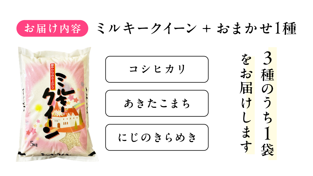 【 令和7年産 】 I LOVE お米 ！ わくわく 食べ比べ セット 《 精米 》 合計10kg (各5kg)（茨城県共通返礼品 かすみがうら市産） ミルキークイーン コシヒカリ あきたこまち にじのきらめき 米 ごはん もっちり 甘い コメ 銘柄米 [EX021sa]