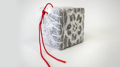 山桜 （花のかほり） 石 ストーン 雑貨 職人 伝統工芸 伝統工芸品 置き物 飾り 玄関 おしゃれ 茨城県 桜川市 贈り物 [AP002sa]