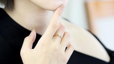 桜ピンクのラウンドブリリアンカットリング ダイヤモンド ピンクダイヤ K18 指輪 ギフト 記念 ファッションリング 贈り物 リング アクセサリー ジュエリー ジュエリーマーノ [AH047sa]