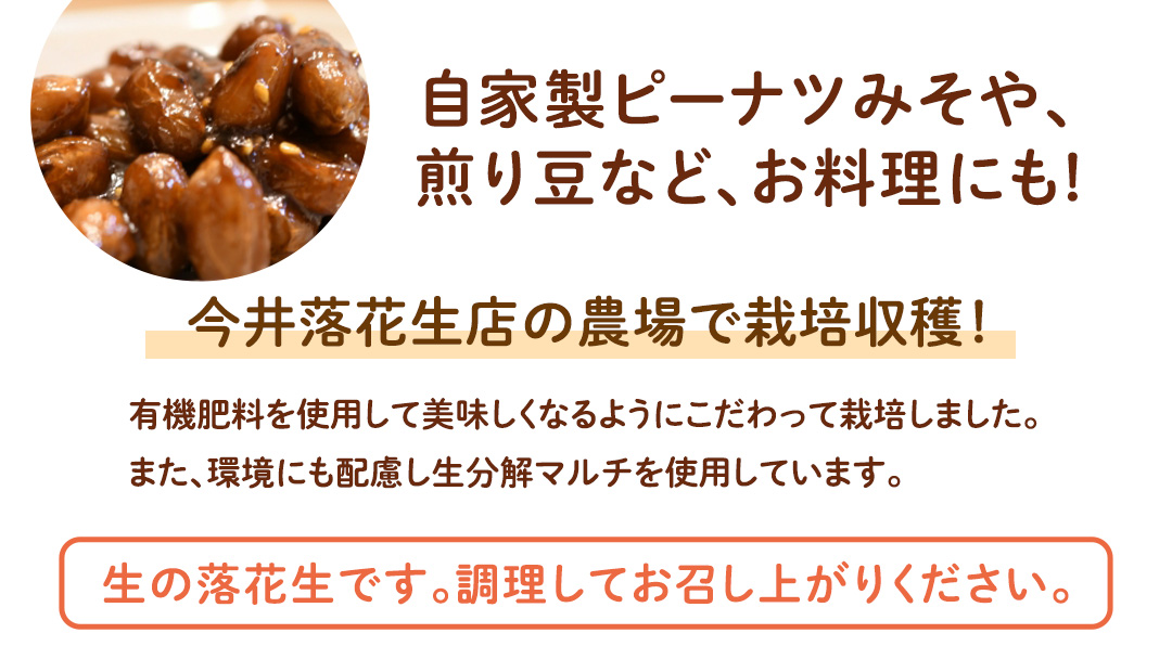 訳あり お徳用 茨城県産 生落花生 合計1040g (260g×4袋)簡易包装 ご自宅用 ピーナッツ 落花生 ナッツ 小分け 豆 おつまみ [BB011sa]