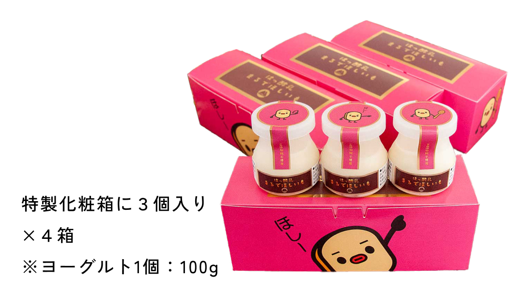 筑波ハム 『 まるで ほしいも 』 100g × 12個 ( ほしいもクン 特製 化粧箱 入り )( 茨城県共通返礼品 ) 自家製 ヨーグルト 紅はるか べにはるか 干し芋 干しいも デザート おやつ スイーツ [EN043sa]