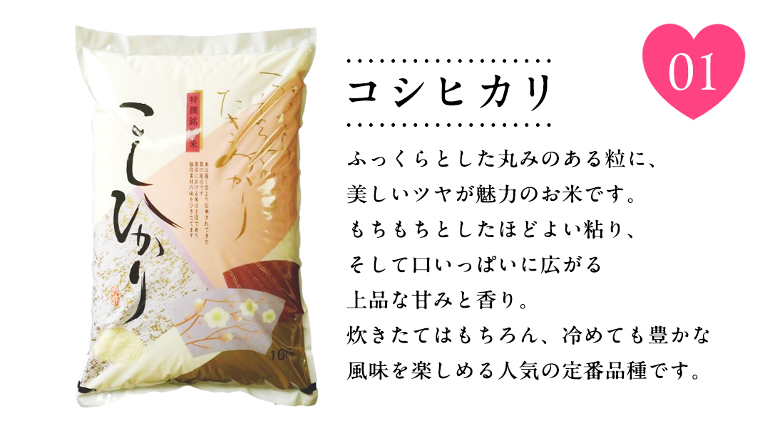 【 令和7年産 】 I LOVE お米 ！ わくわく 食べ比べ セット 《 精米 》 合計10kg (各5kg)（茨城県共通返礼品 かすみがうら市産） ミルキークイーン コシヒカリ あきたこまち にじのきらめき 米 ごはん もっちり 甘い コメ 銘柄米 [EX021sa]