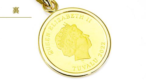 24金 純金 フォースコイン 1/10oz ペンダントトップ ギフト プレゼント ジュエリー ジュエリーマーノ 桜川市 [AH110sa]