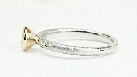 ラウンドブリリアントカット桜彫のリング ダイヤモンド ピンクゴールド ダイヤ ジュエリー 記念 ギフト 贈り物 プレゼント プラチナ 指輪 [AH014sa]