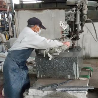 茨城県産真壁小目石 和型8寸角墓石 引換券 [BO001sa]