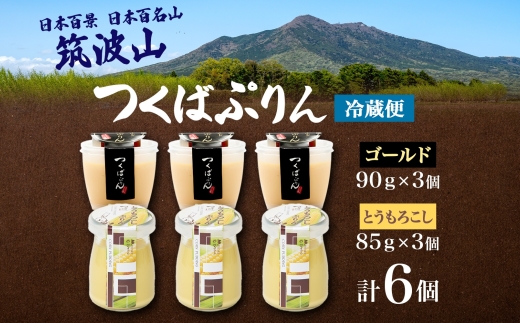 ゴールドぷりん ＆ とうもろこしぷりん 各3個 計6個 つくばぷりん とうもろこしプリン プリン ぷりん とうもろこし トウモロコシ 牛乳 ミルク 卵 スイーツ 贅沢 洋菓子 おやつ 冷菓 ご褒美 デザート 人気 グルメ お取り寄せ ギフト プレゼント 送料無料 ふじ屋 茨城県 桜川市 [EW014sa]