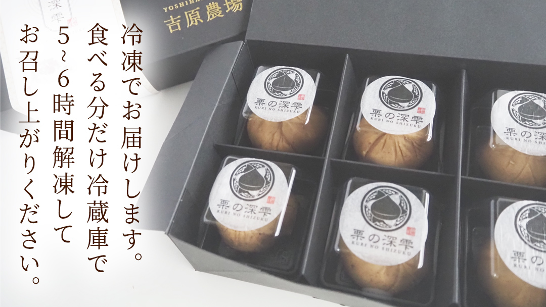 栗の深雫 (くりのしずく) 1箱 完熟 栗 くり クリ 栗きんとん 和菓子 おかし お菓子 贈り物 贈答 ギフト 秋 冬 [FC010sa]