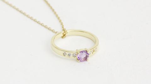 《 今だけ！特別価格 》 誕生石 ベビーリング ペンダント 名入れ 刻印 誕生石 出産 贈り物 ギフト [AH092sa]