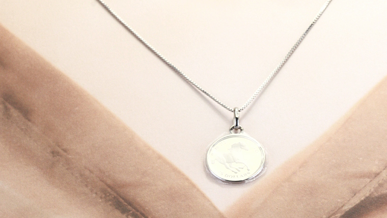 Pt1000 純プラチナ フォースコイン 1/10oz ペンダントトップ  プラチナ ネックレス ジュエリー アクセサリー ギフト プレゼント 贈り物 [AH120sa]