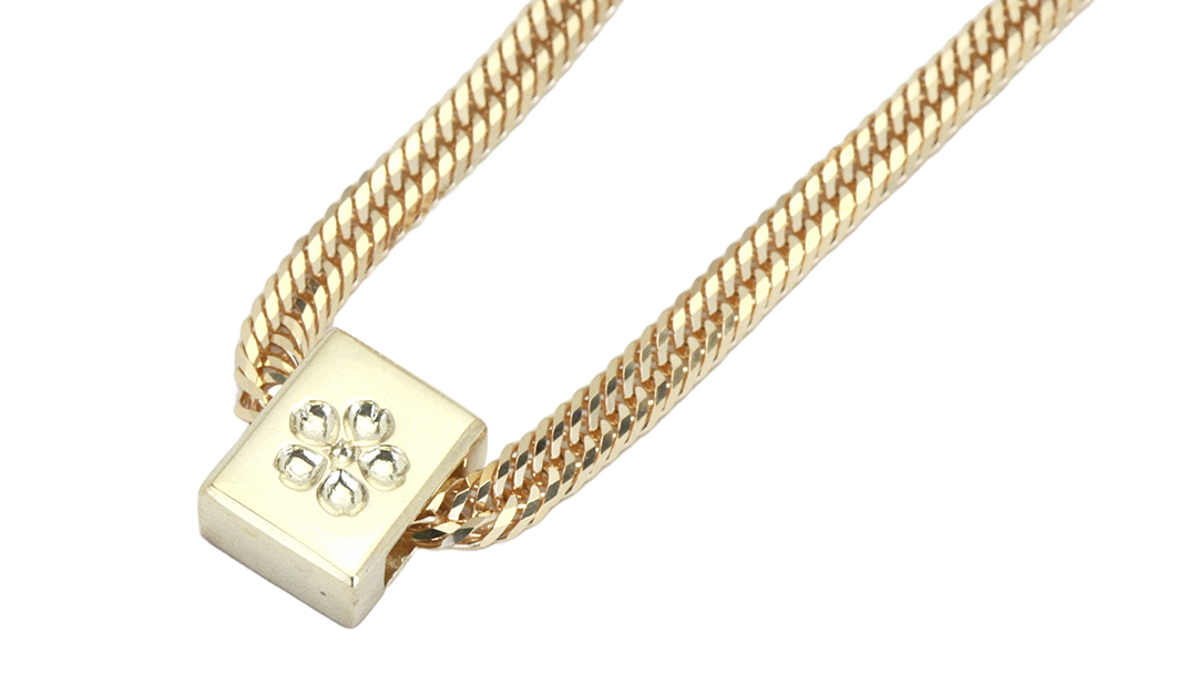 桜のペンダント付 喜平 ネックレス 18金 K18 トリプル12面 45cm 11g 造幣局検定刻印 ネックレス ペンダント メンズ レディース ジュエリー アクセサリー ギフト プレゼント  [AH128sa]