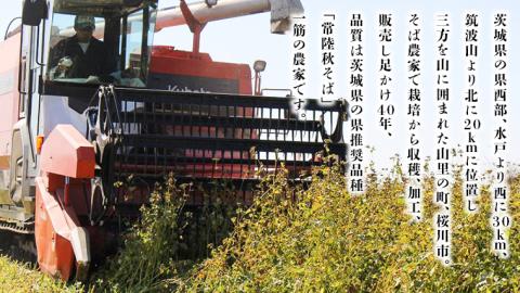 ＜お歳暮熨斗付＞八割乾麺セット 茨城県産【常陸秋そば】石臼挽きそば粉使用 贈答用 200g×4パック【12月上旬より発送開始】 [BE038sa]