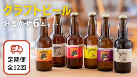 【12ヶ月定期便】クラフトビール おまかせ 6本 セット 定期便 （全12回） 結城麦酒 セット ビール 飲み比べ 詰め合わせ ご当地ビール クラフトビール 地ビール [DK004sa]
