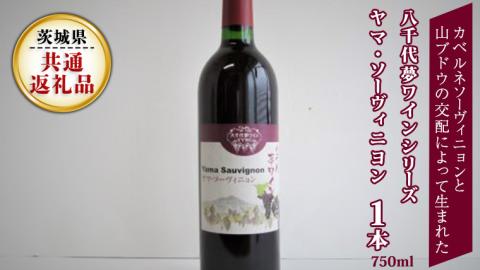 八千代夢ワインシリーズ　ヤマ・ソーヴィニョン（赤ワイン）１本（ 茨城県共通返礼品 八千代町 ）国産ワイン 赤ワイン[BW002sa]