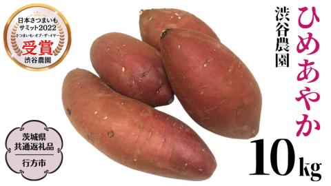 ひめあやか 約10kg (茨城県共通返礼品／行方市) 2025年11月から発送開始 渋谷農園 さつまいも いも 芋 焼き芋 [DT008sa]