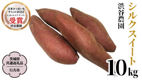 シルクスイート約10kg (茨城県共通返礼品／行方市) 2025年11月から発送開始 渋谷農園 さつまいも いも 芋 焼き芋 [DT010sa]