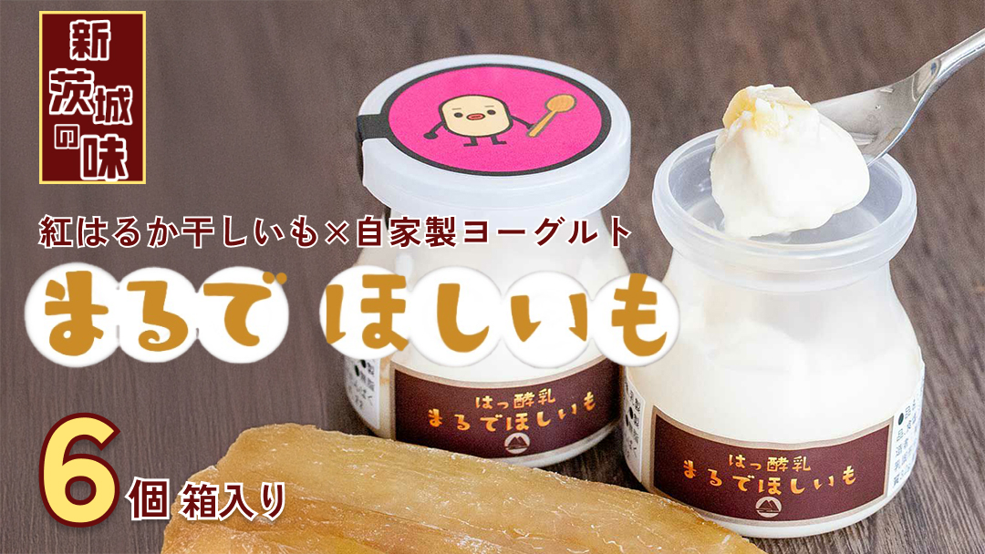 筑波ハム 『 まるで ほしいも 』 100g × 6個 ( ほしいもクン 特製 化粧箱 入り )( 茨城県共通返礼品 ) 自家製 ヨーグルト 紅はるか べにはるか 干し芋 干しいも デザート おやつ スイーツ [EN042sa]