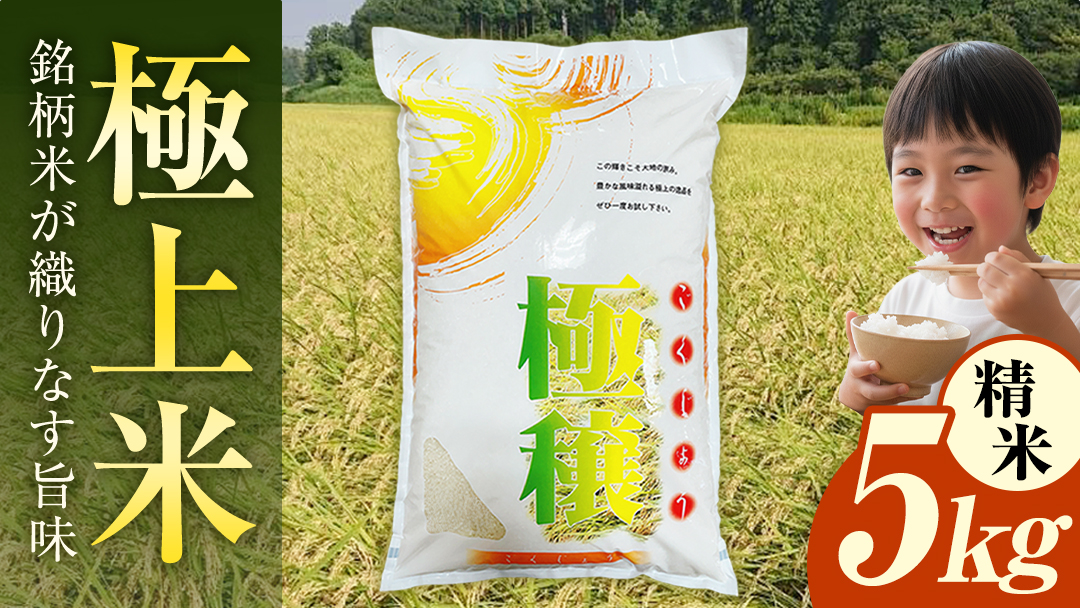 【 令和7年産 】 極上ふるさと米 精米 5kg (茨城県共通返礼品 かすみがうら市) スピード 最短 7日 すぐ届く すぐ発送 スピード発送 早い 米 ごはん もっちり 甘い コメ お米 白米 コシヒカリ こしひかり あきたこまち にじのきらめき ミルキークイーン オールインワン米 [EX031sa]